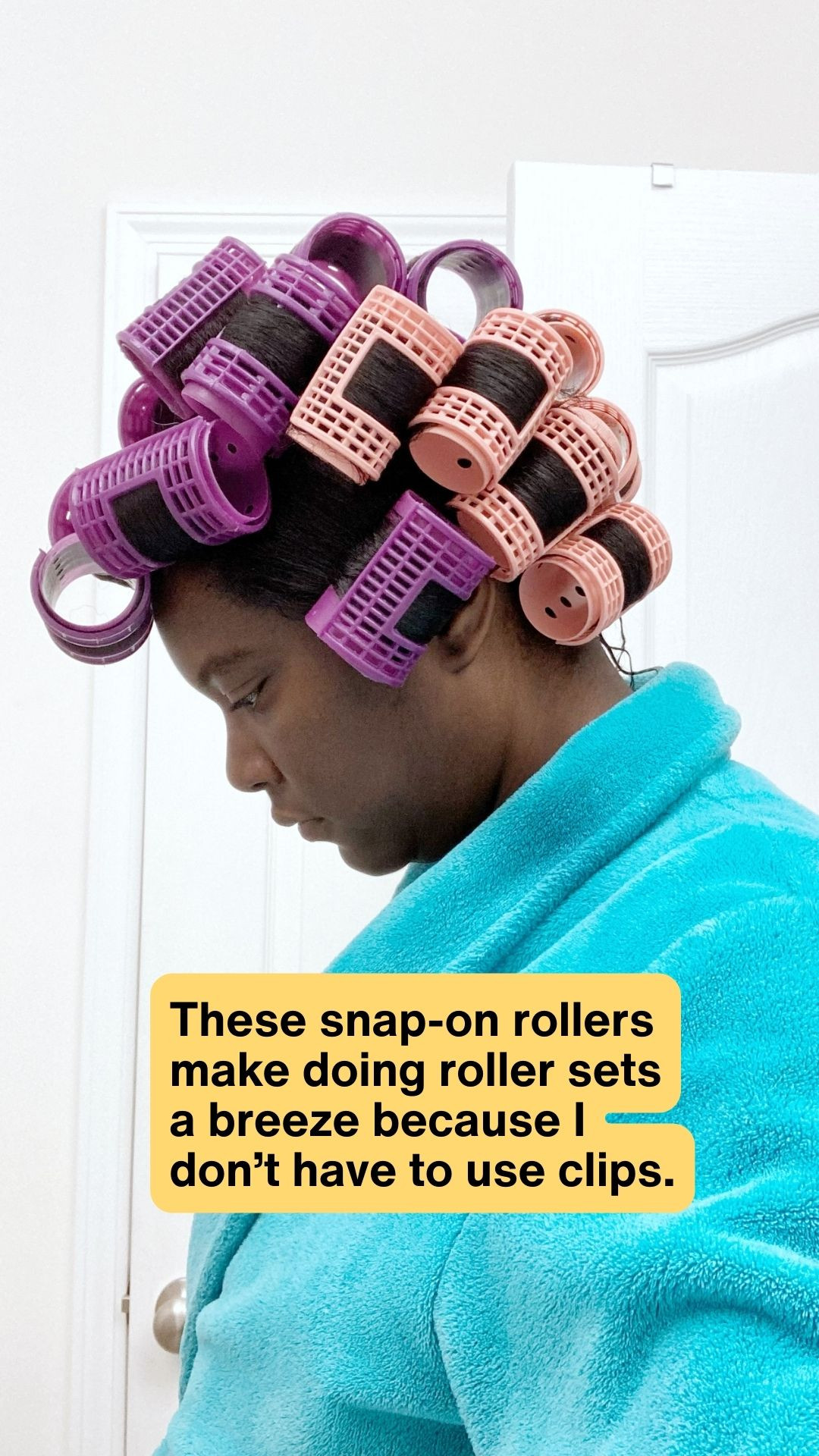 One way I dry my hair after washing it I do roller sets. I use two different sizes of rollers, one larger and one medium. The ones I use have covers so I can easily keep them on my head and not have to use clips.
#LTKhair #relaxedhair #haircare #hairtools 

 

#LTKselfcare #LTKBeauty