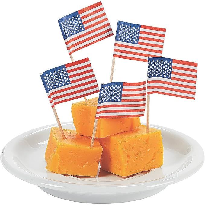 Fun Express - Usa Flag Cake Picks for Fourth of July - Party Supplies - Serveware & Barware - Pic... | Amazon (US)