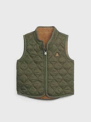 Baby 100% Recycled Reversible Vest | Gap (US)
