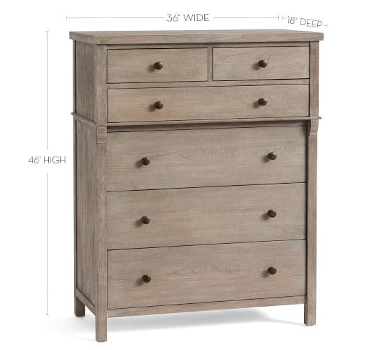 Toulouse 6-Drawer Tall Dresser | Pottery Barn (US)