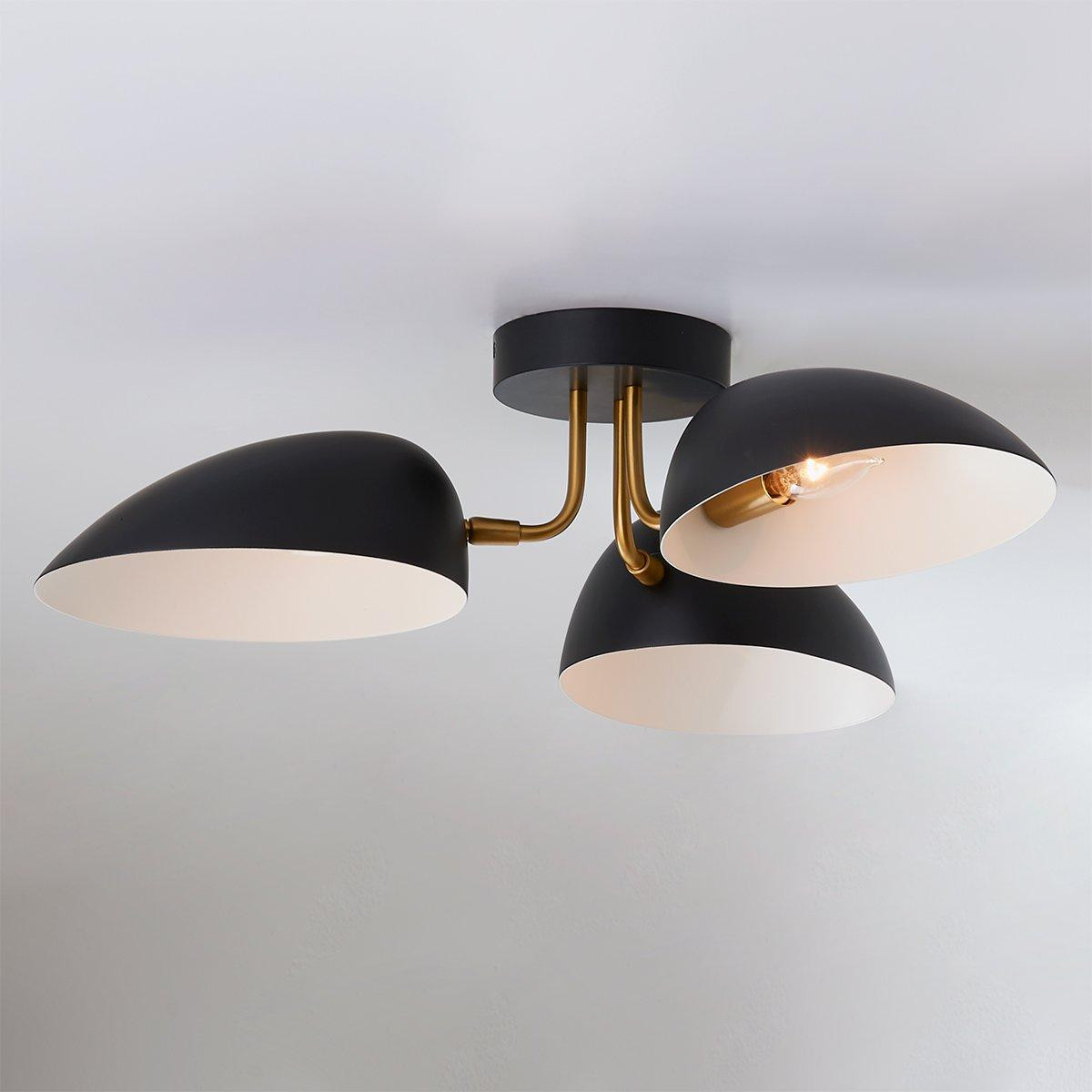 ED Ellen DeGeneres Jane 3 Light Semi-Flush Ceiling Light | Shades of Light