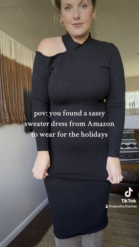 Amazon dress
Amazon sweater dress
Sweater dress 
Winter outfit 
Fall outfit 

#LTKCyberWeek #LTKsalealert #LTKfindsunder50