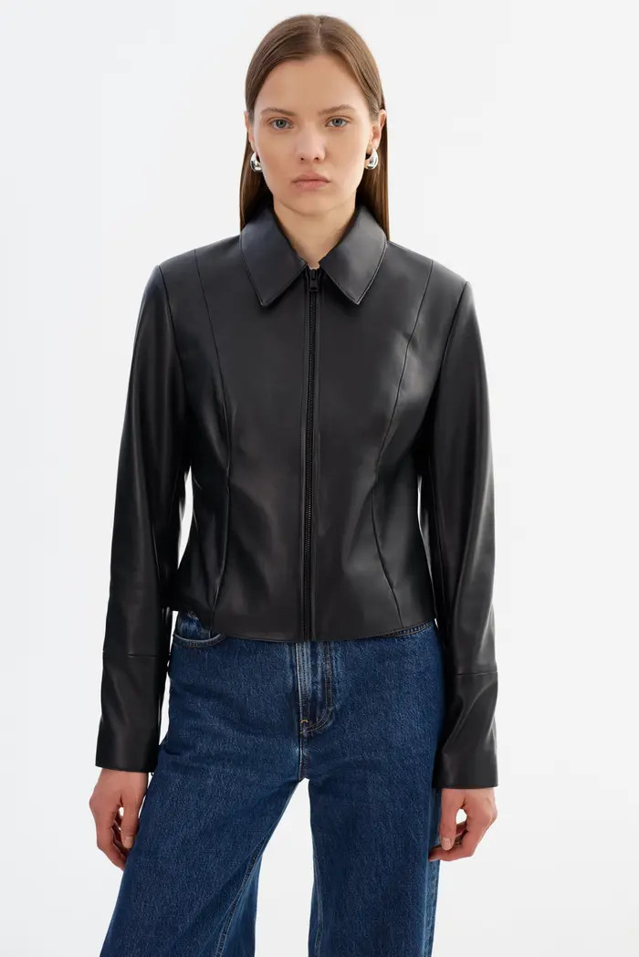 Oceana | Fitted Leather Jacket | Nordstrom