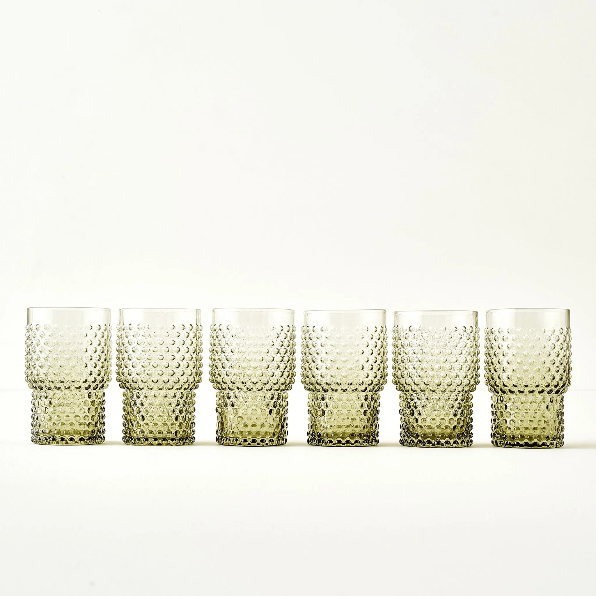 Bubble Hobnail Highball Glass (Set of 6) | Bella Maison USA