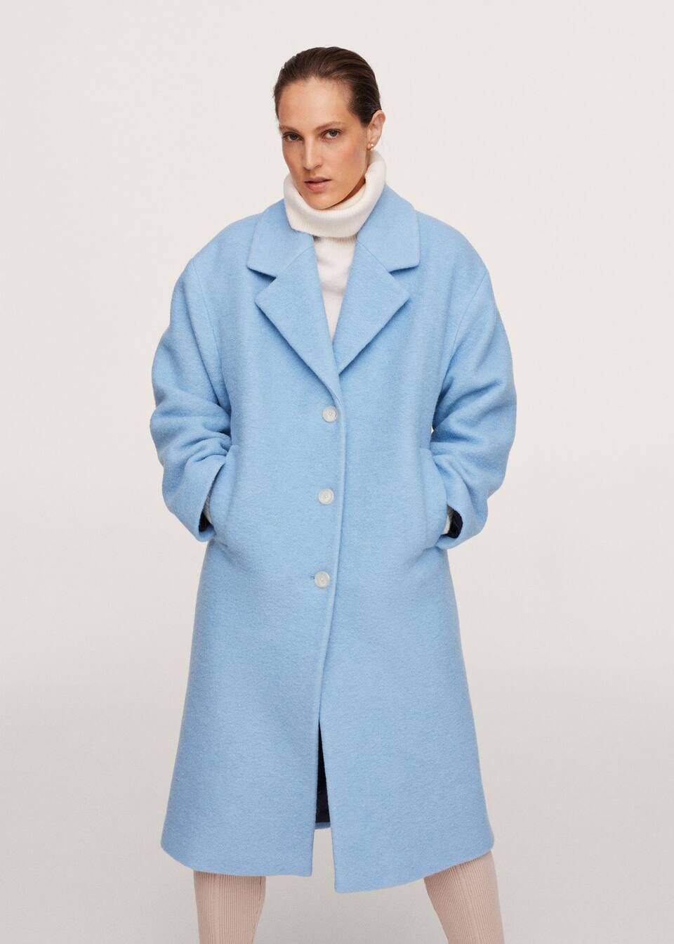 Oversize wool coat | MANGO (US)