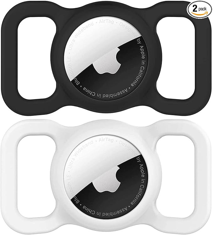 SWINCHO for AirTag Dog Collar Holder [2 Pack] Waterproof High-Strength Elastic Silicone Dog Cat A... | Amazon (US)
