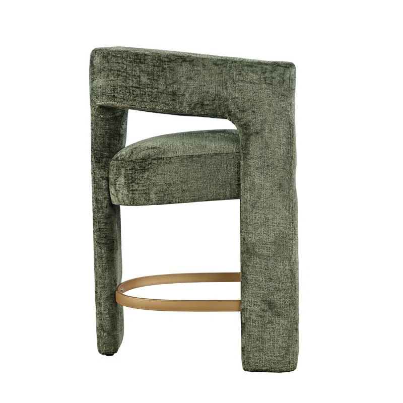 Carline Upholstered 25'' Counter Stool | Wayfair North America