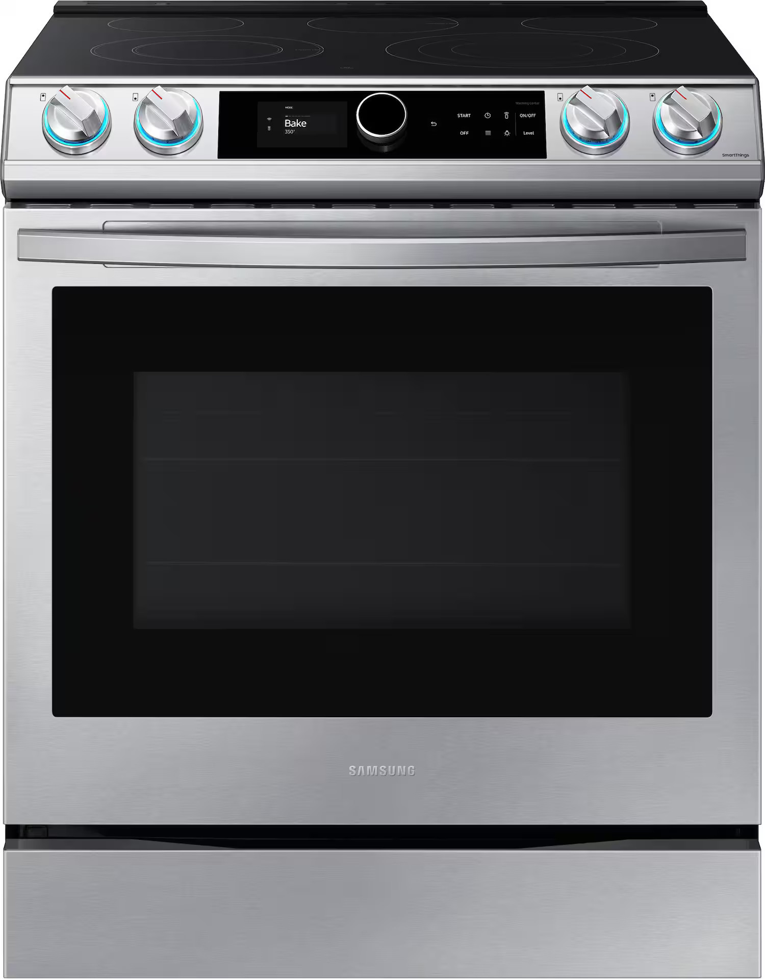 Samsung - 6.3 cu. ft. Front Control Slide-in Electric Range with Smart Dial, Air Fry & Wi-Fi - Stainless Steel | Best Buy U.S.