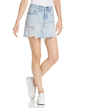 Levi's Deconstructed Denim Skirt in What's The Damage | Bloomingdale's (US)