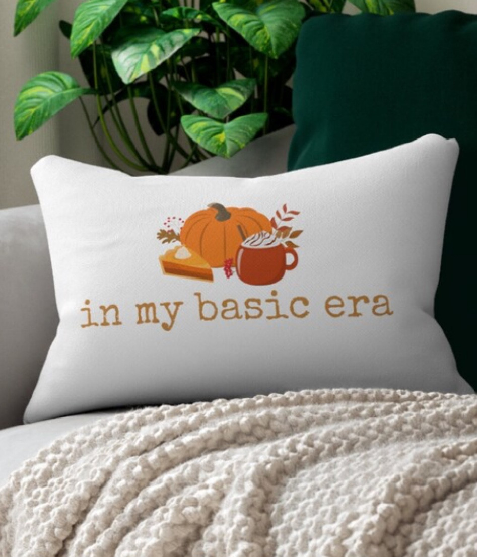 In my basic eta, fall pillow, fall lumbar pillow, swiftie gift, pumpkin spice latte lover, fall gifts, taylor swift eras 

#LTKGiftGuide #LTKhome #LTKfamily