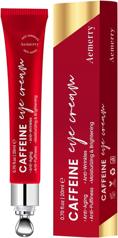 Caffeine Eye Cream, Retinol Eye Cream, Under Eye Cream for Dark Circles and Puffiness, Anti Aging... | Amazon (US)