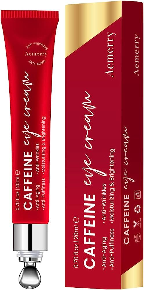 Caffeine Eye Cream, Retinol Eye Cream, Under Eye Cream for Dark Circles and Puffiness, Anti Aging... | Amazon (US)