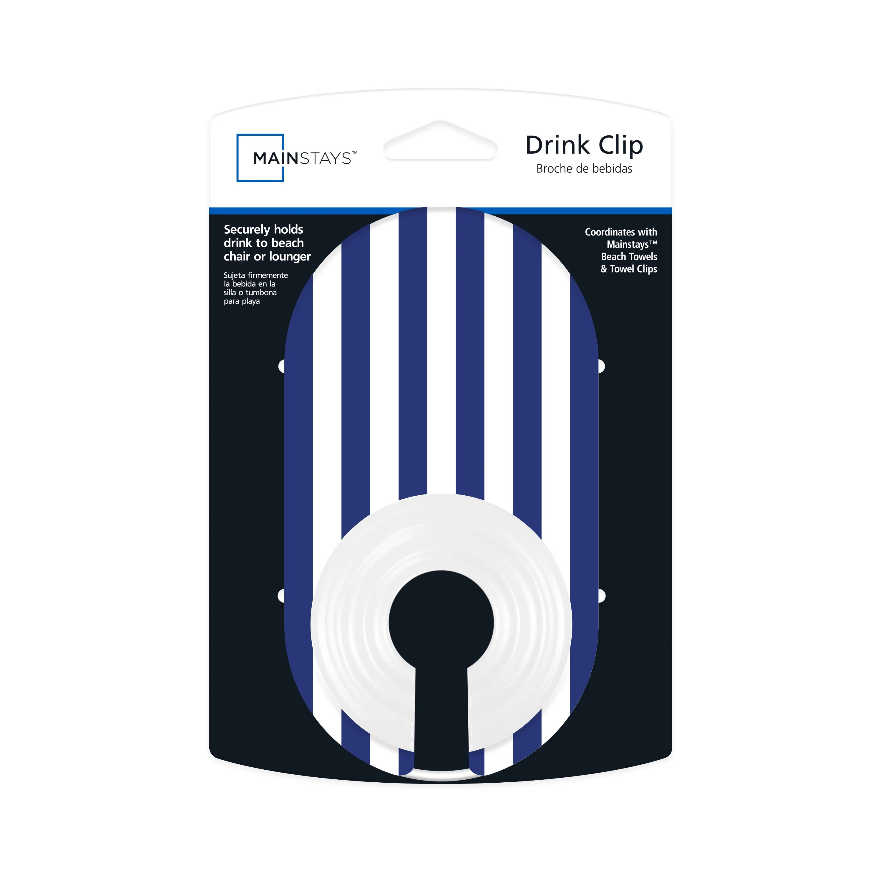 Mainstays Drink Clip, Blue Stripe | Walmart (US)