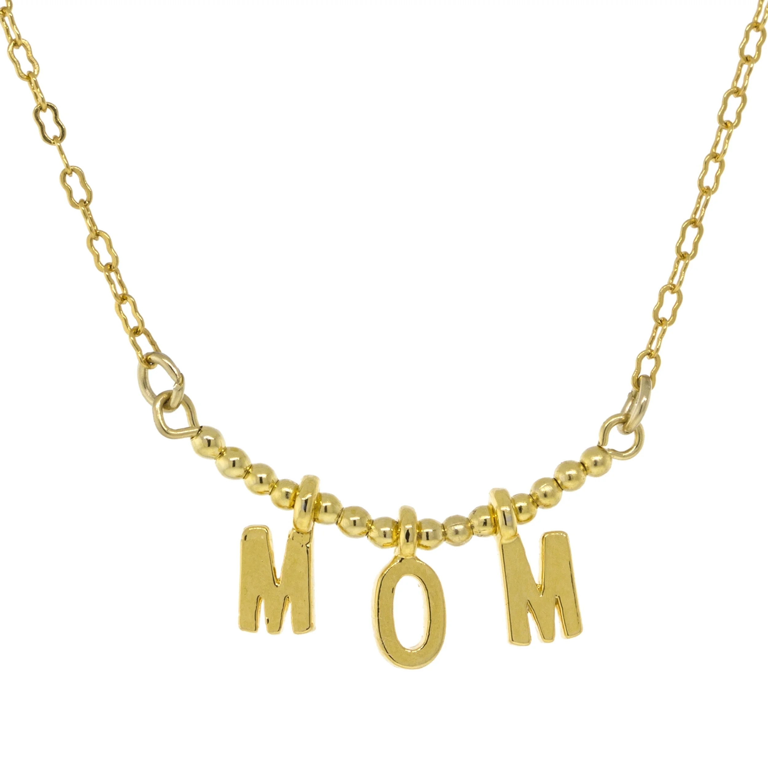 1928 Jewelry Women's Initial Mom Pendant Necklace 16" + 3" Extender - Walmart.com | Walmart (US)