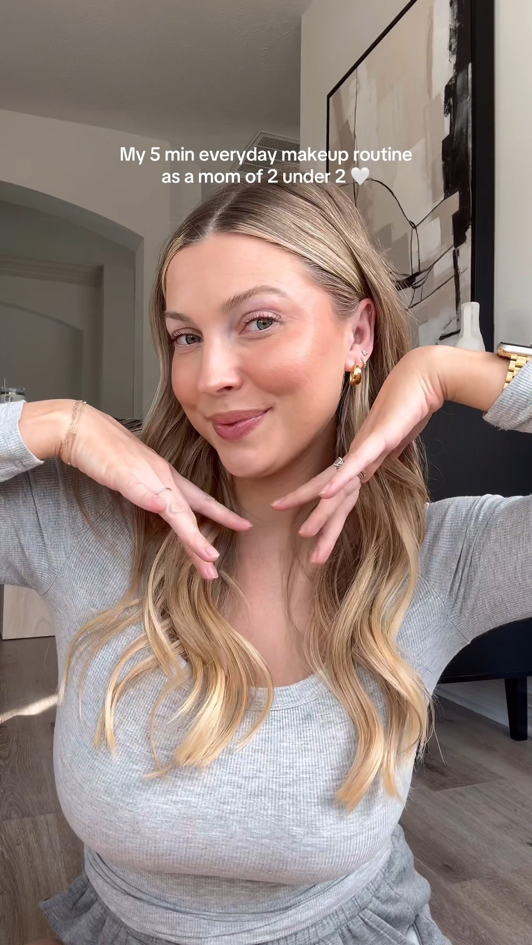 My everyday makeup routine | shades: glow screen in sunrise, concealer in 4.5, cc cream in fair light, dibs in 3, setting powder in fair, highlighter in champagne gold, blush in make me blush, brown mascara, liner in warm taupe, gloss in nude lavalliere. 
Code ABHCHEYENNE for 15% off Anastasia & LIVINGCASUALLY for 15% off dibs!

#LTKWatchNow #LTKBeauty