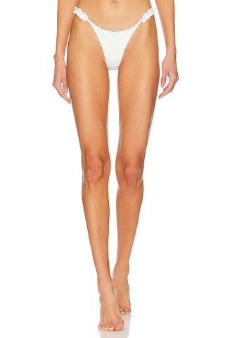MORE TO COME Amelia Ruffle Bikini Bottom in White from Revolve.com | Revolve Clothing (Global)