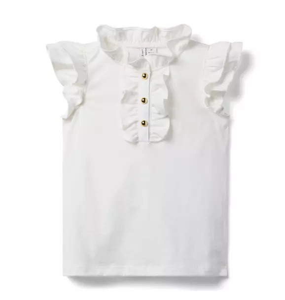 Double Ruffle Sleeve Top | Janie and Jack