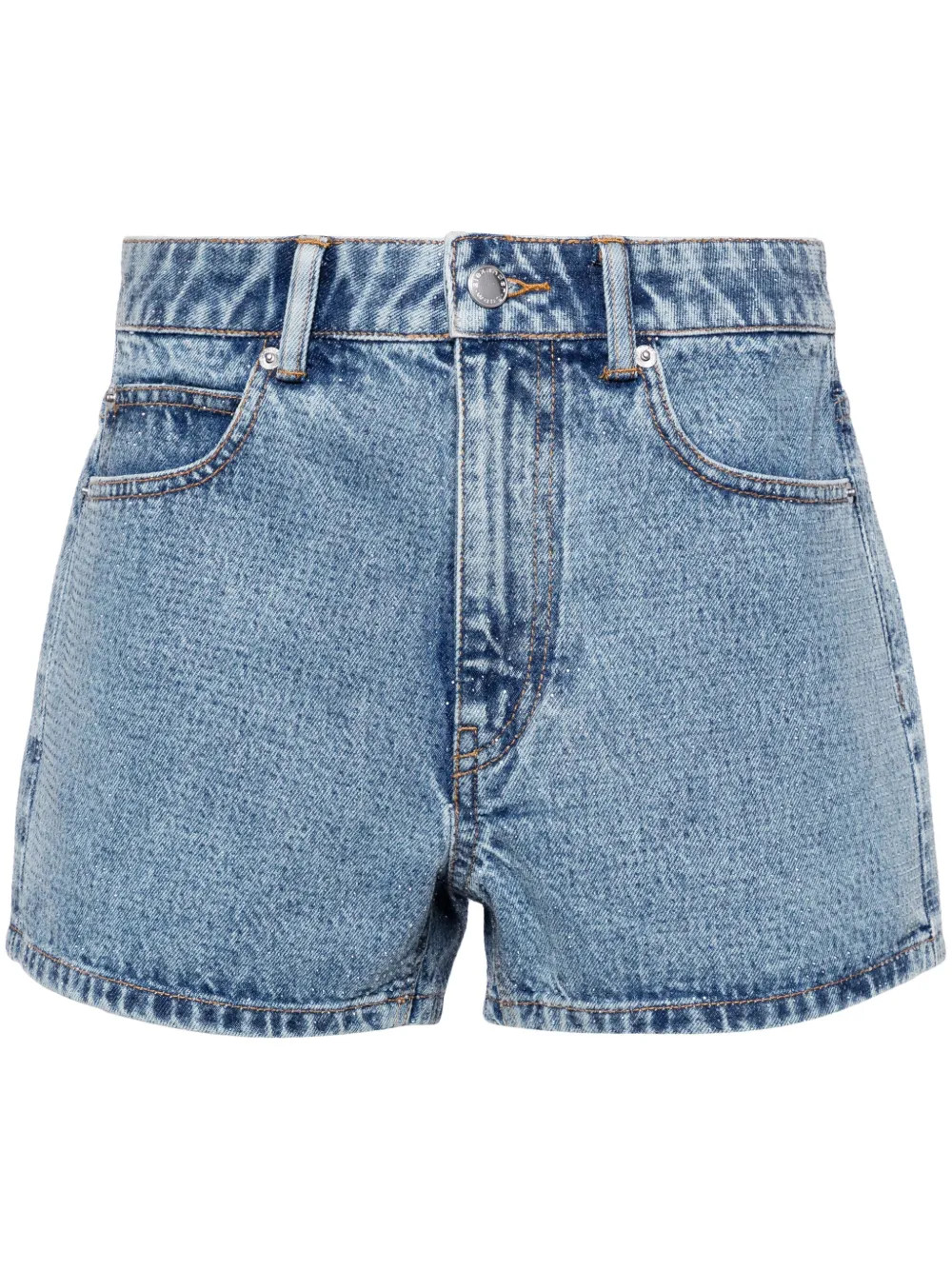 Alexander WangJeans-Shorts mit Kristallen | Farfetch Global