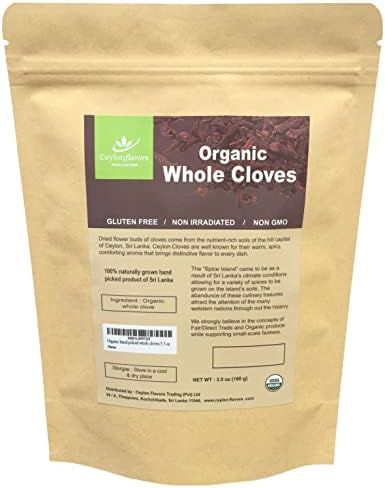 Organic Premium Grade Hand Picked Whole Cloves 3.5oz Finest Quality. Harvested from a USDA Certif... | Amazon (US)