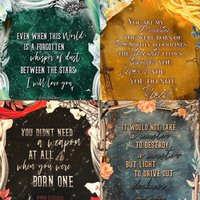 5x7 Art Print Throne Of Glass Sarah J Maas Bookish Merch Officially Licensed Rowan Aelin Manon Celaena Nehemia Book Quote Prints | Etsy (US)