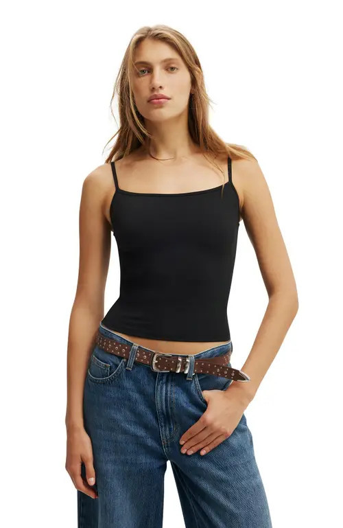 Cotton On Women's Hold Me Cami in Black at Nordstrom, Size Xx-Small | Nordstrom