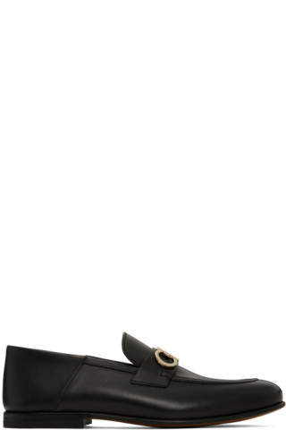 Black Gancini Loafers | SSENSE