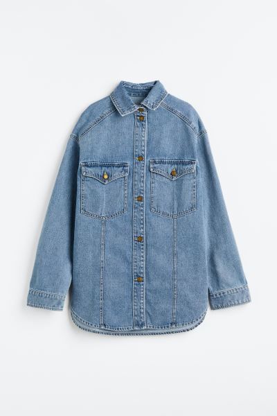 Denim shacket | H&M (UK, MY, IN, SG, PH, TW, HK)