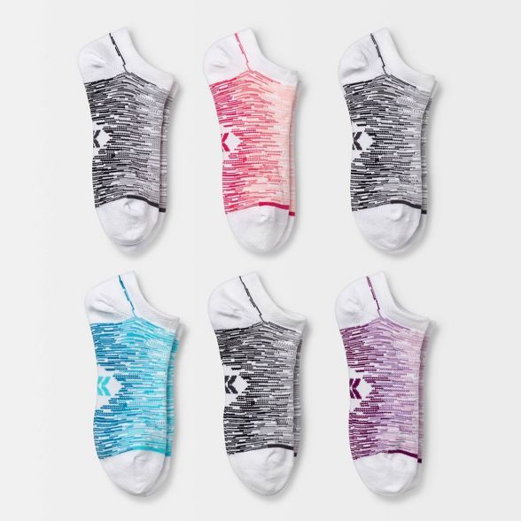 Women's Lightweight Ombre 6pk No show Athletic Socks - All in Motion™ 4-10 | Target