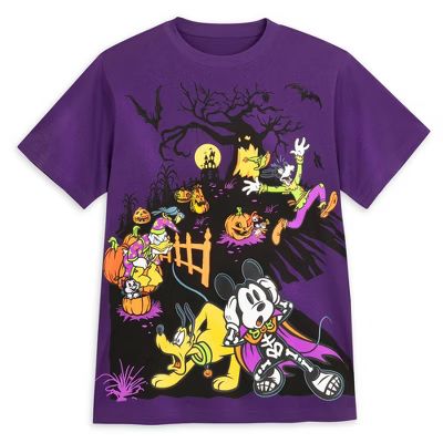 Men's Mickey Mouse & Friends Halloween Tie-Dye Short Sleeve Graphic T-Shirt - Disney store | Target