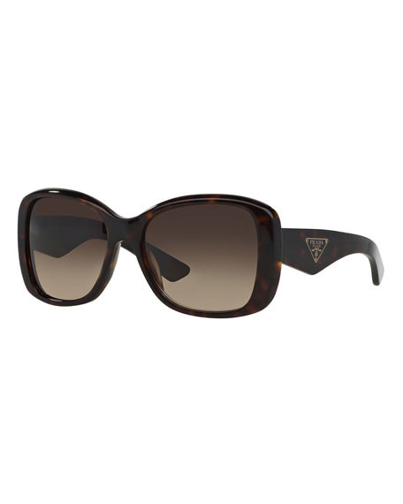 Prada Heritage Logo Square Sunglasses | Neiman Marcus