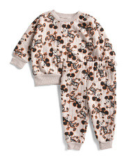 Toddler Boys 2pc Glow In The Dark Fleece Set | Marshalls