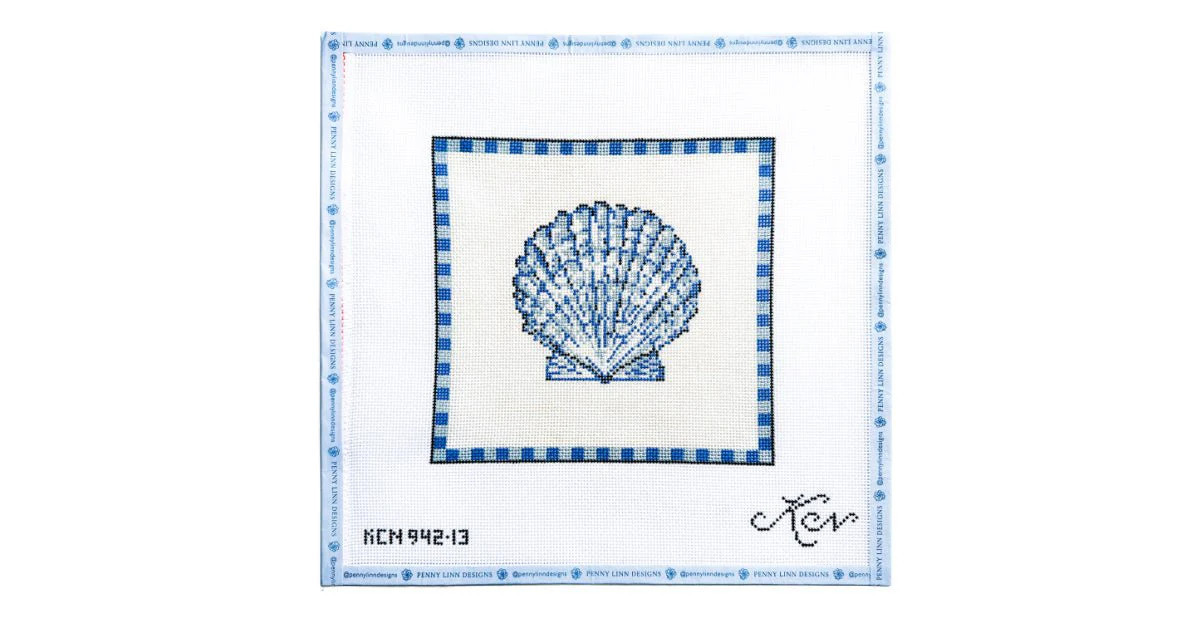 Scallop Shell in Ocean Blue | Penny Linn Designs