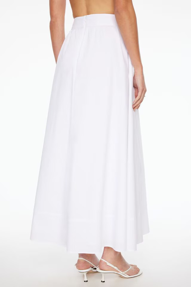 Voluminous Poplin Maxi Skirt | Dynamite Clothing