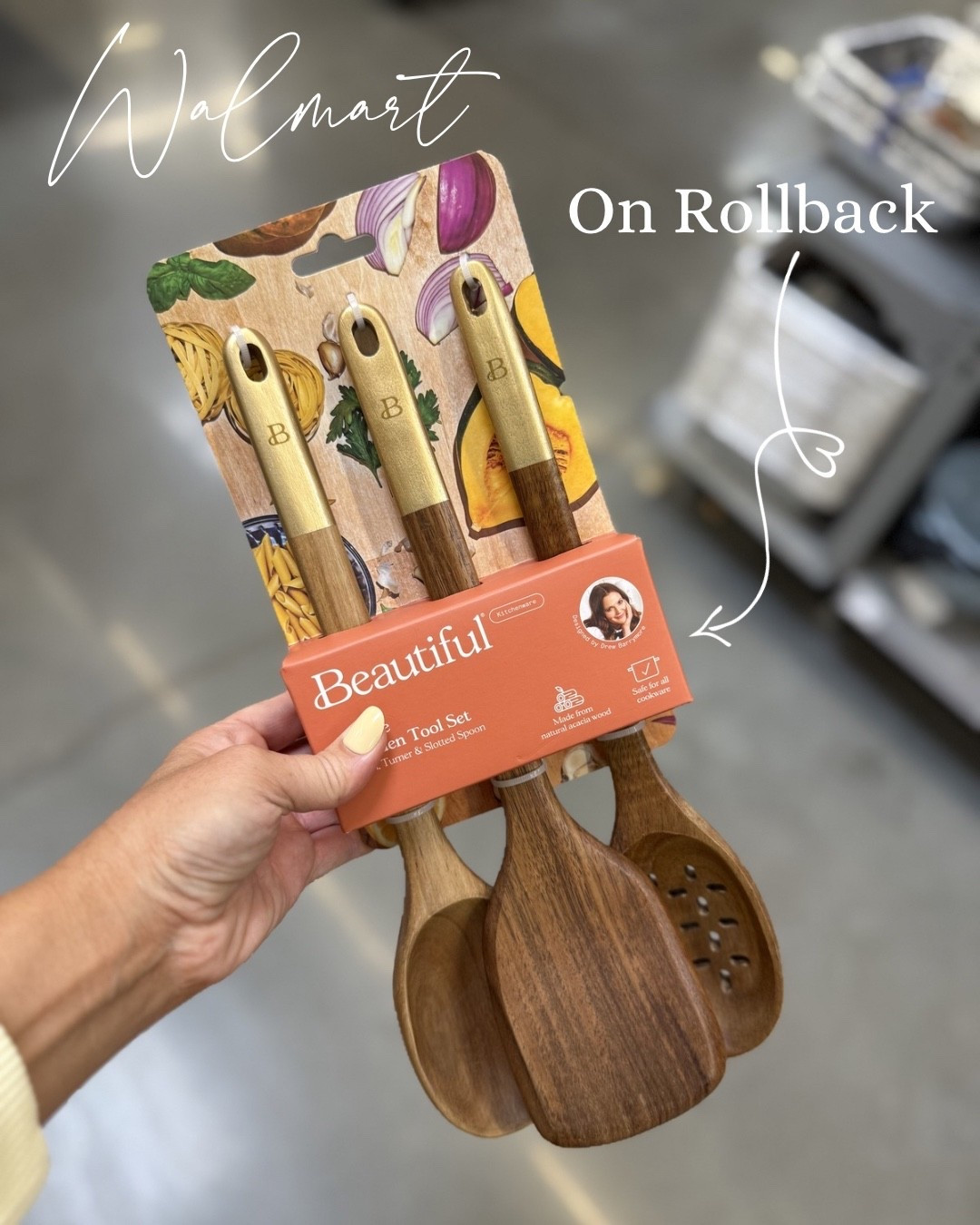 These gorgeous wooden utensils are on rollback! Beautiful By Drew kitchen is so good! 🤩

#LTKHome #LTKSaleAlert #LTKfoodie