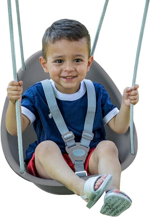 Swurfer Coconut Toddler Swing \u2013 Comfy Baby Swing Outdoor, 3- Point Adjustable Safety Harness... | Amazon (US)