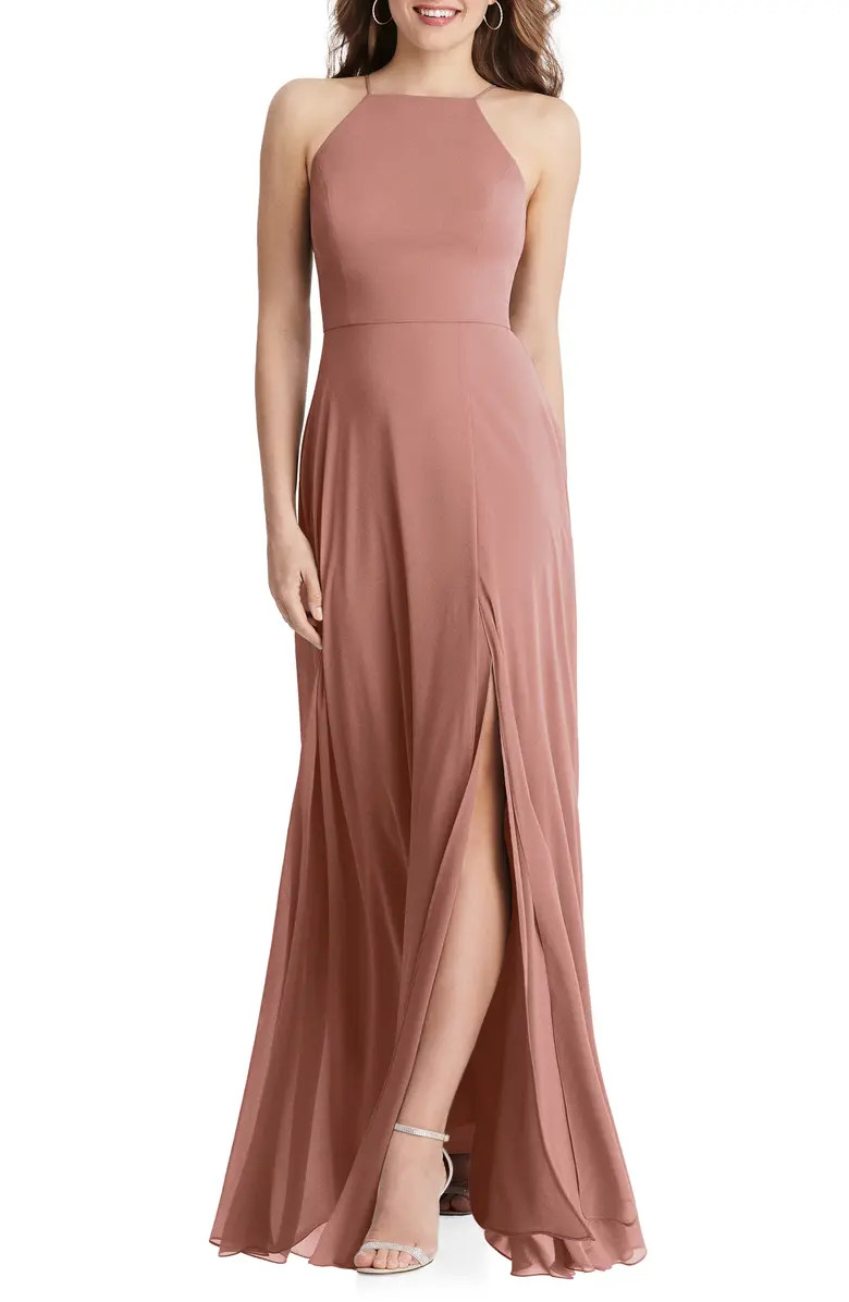 Lela Sleeveless Chiffon Gown | Nordstrom
