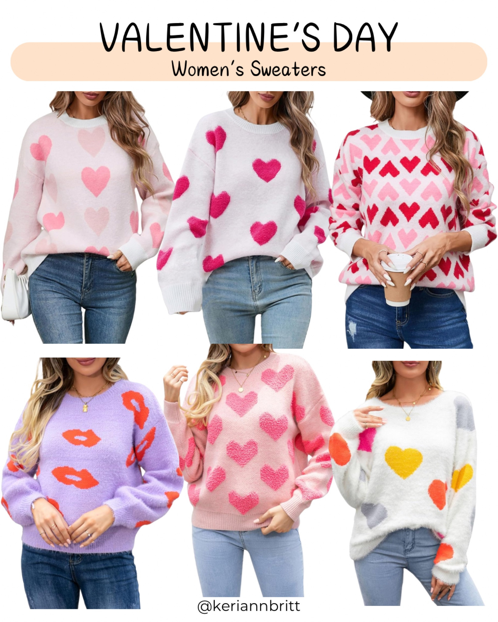 Women’s Valentine’s Day Sweaters 

Heart sweater / Amazon fashion / vday outfit 

#LTKFindsUnder50 #LTKSeasonal #LTKStyleTip