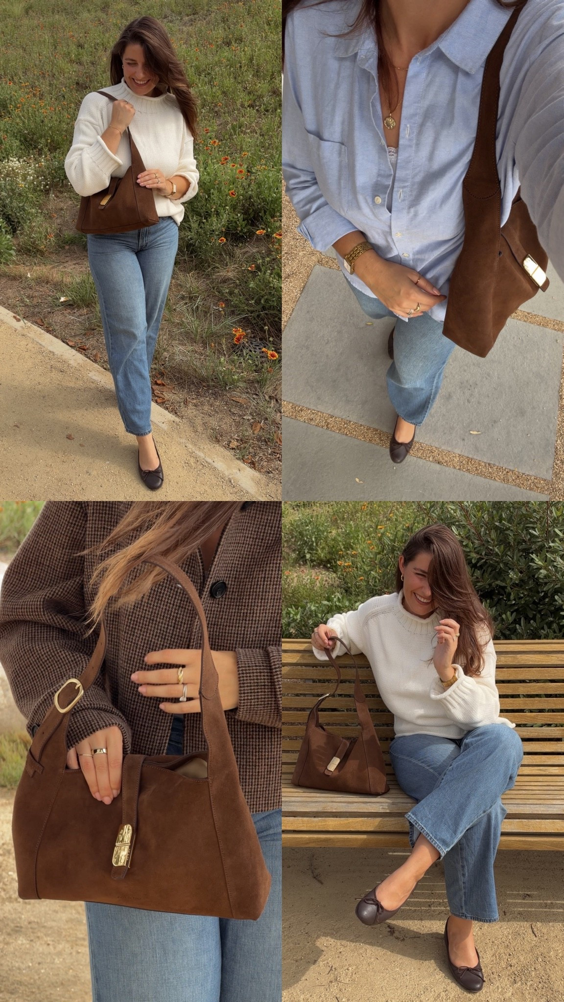 The effortless brown suede bag by French handbag brand Nat & Nin 👜

Note: unable to link the handbag here but I’ve included pieces from my outfits and additional options in case they’re sold out 🤎

The Rachel has officially joined my collection of handbags from French brands, and I’ve been loving how naturally it fits into my fall wardrobe! Nat & Nin is a French accessories brand founded in Paris, and this rich brown suede shoulder bag feels like such an easy piece to wear this season!

🤎 Discover the full article now live on maevawithamour.com, where I share the story behind Nat & Nin, a closer look at the Rachel, and links to shop the bag and all of the looks featured here! You can also find everything on ShopMy @ maevawithamour under ‘Shop the Looks’

👉 Save this post for your next handbag search, and follow for the latest French & European brand discoveries, thoughtful shopping edits, boutique visits, and timeless style inspiration

With Amour, M.

Some pieces featured in this post were kindly gifted ✨

#LTKstorytime #LTKSeasonal #LTKootd