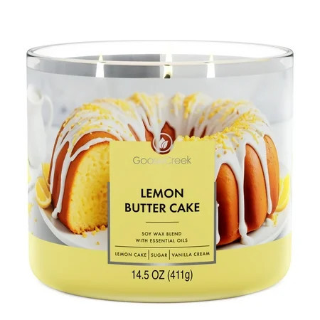 Goose Creek 3-Wick Lemon Butter Cake Scented Jar Candle, 14.5 oz. | Walmart (US)