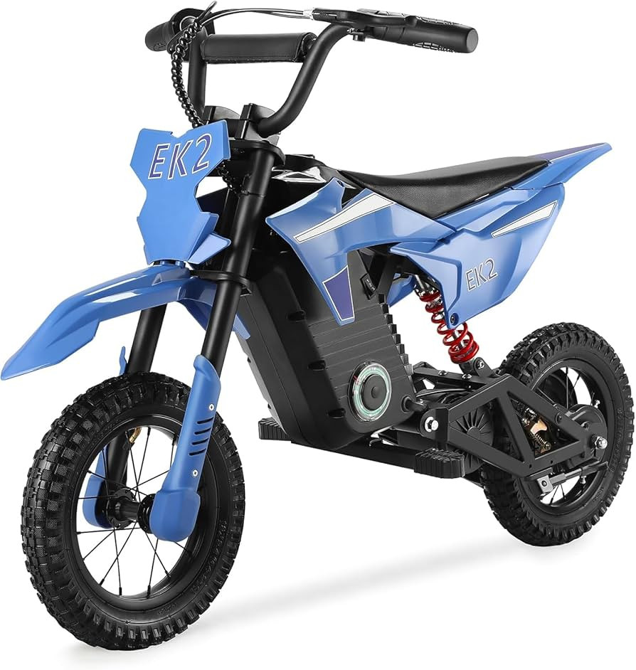 BLAZEGO EK2 Kids Electric Dirt Bike,350W Electric Motorcycle for Kids Ages 5-10,36V 5.2Ah Battery... | Amazon (US)
