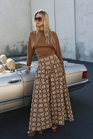 Miss You Most Printed Wide-Leg Pants | Free People (Global - UK&FR Excluded)