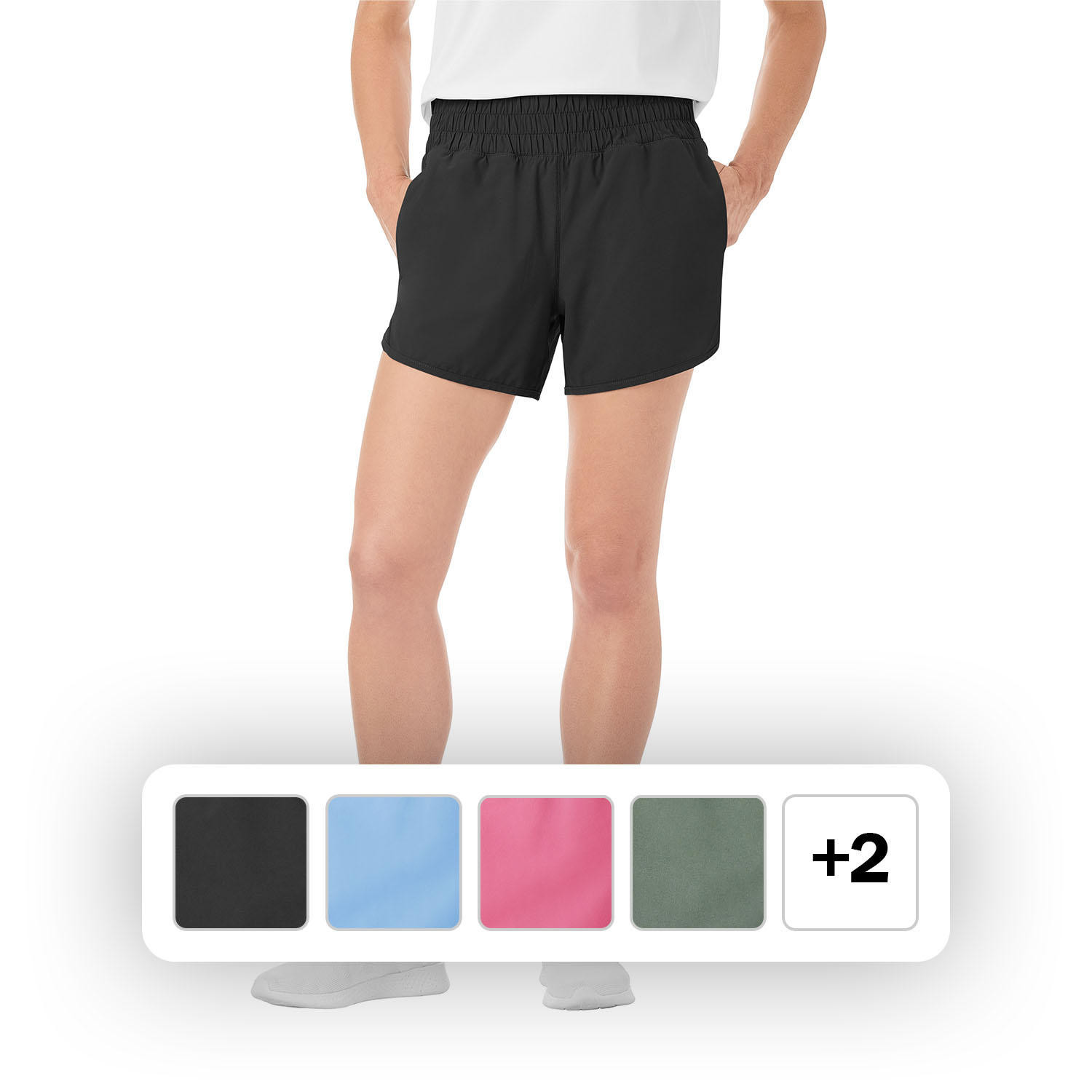Member's Mark Women's Active Shorts Black3XL:- 3XL, Black | Sam's Club