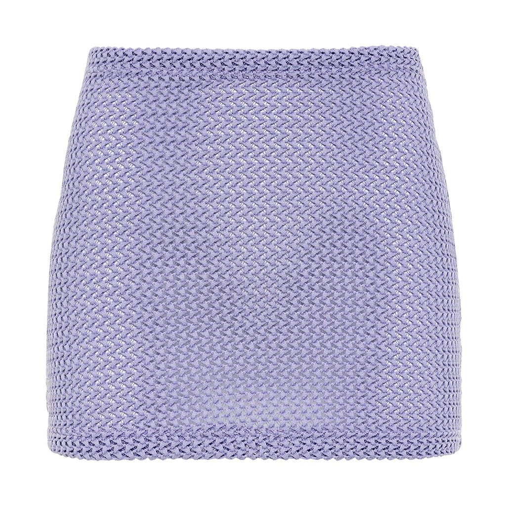 Lavender Crochet Micro Skirt | Montce