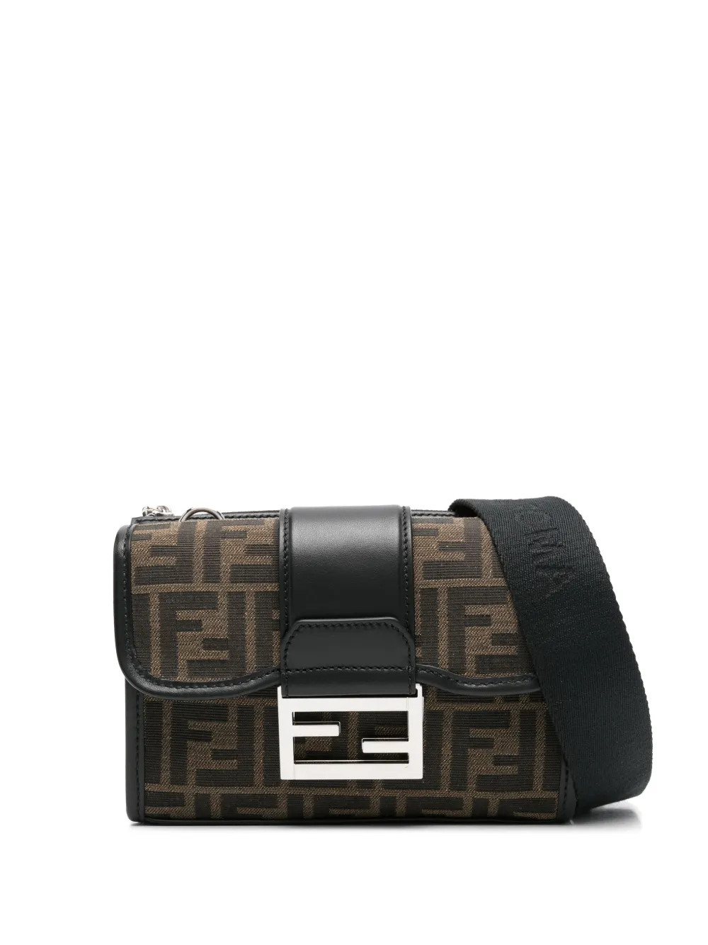 FENDI Double Baguette Cross Body Bag | Brown | FARFETCH CA | Farfetch Global