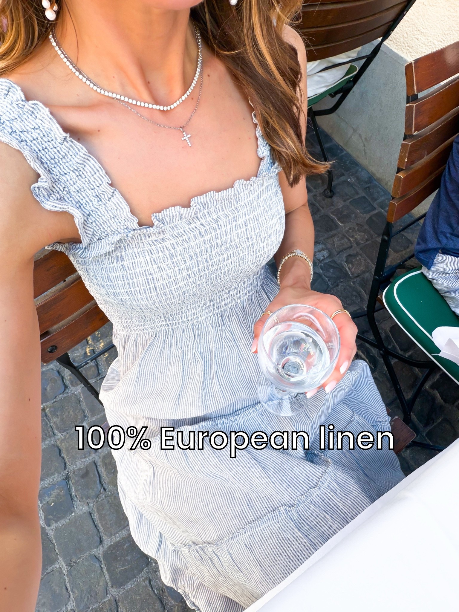 My outfit of the day. Mom outfit. Elevated casual outfit. 100% European linen midi dress. My Geneva outfit of the day. Summer dress. Summer outfit. Europe outfit. Vacation outfit. Resort outfit. Coastal outfit. Resort wear. Woven ballet flats are TTS.

#LTKootd #LTKTravel #LTKPetite