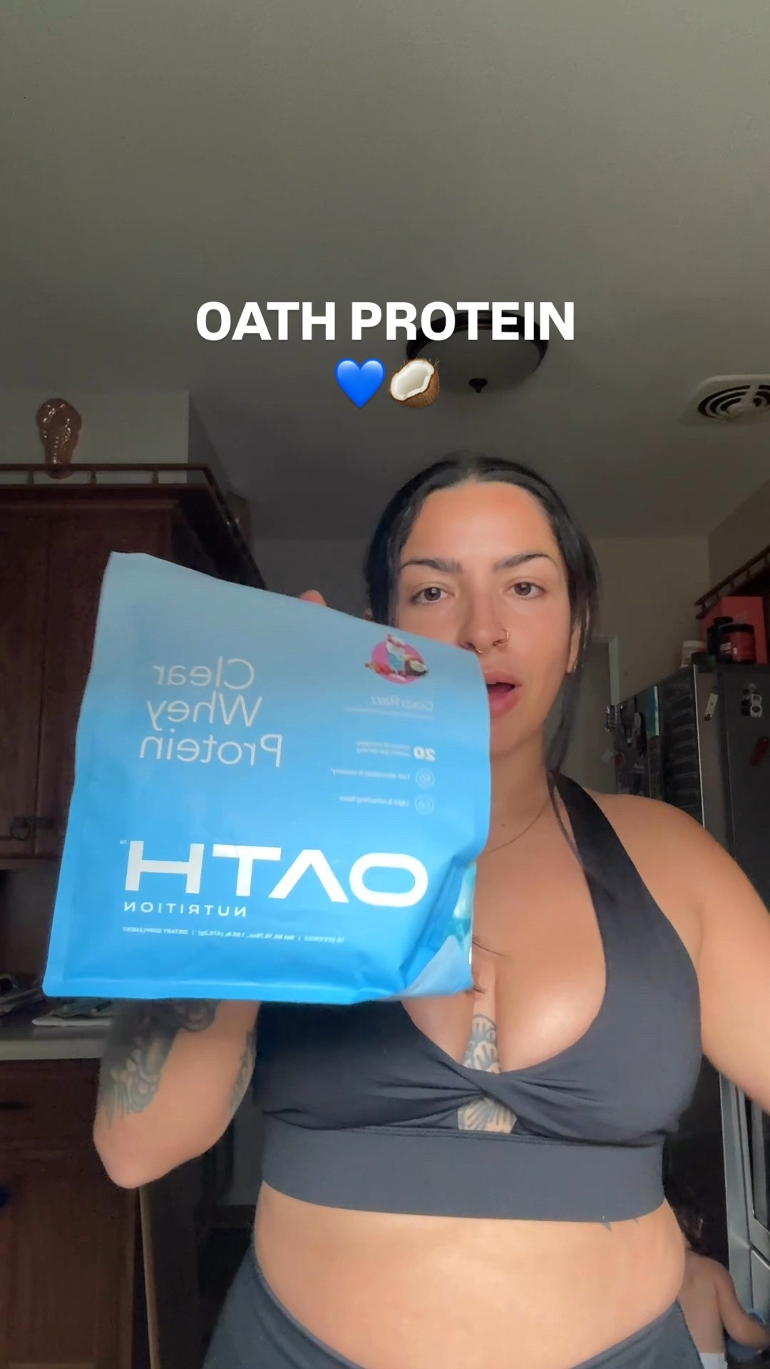 Trying to hit my protein goals can be tough. I started using oath protein and I’m obsessed! I wish I got another flavor but I’ll do that next time lol

#LTKMidsize #LTKActive