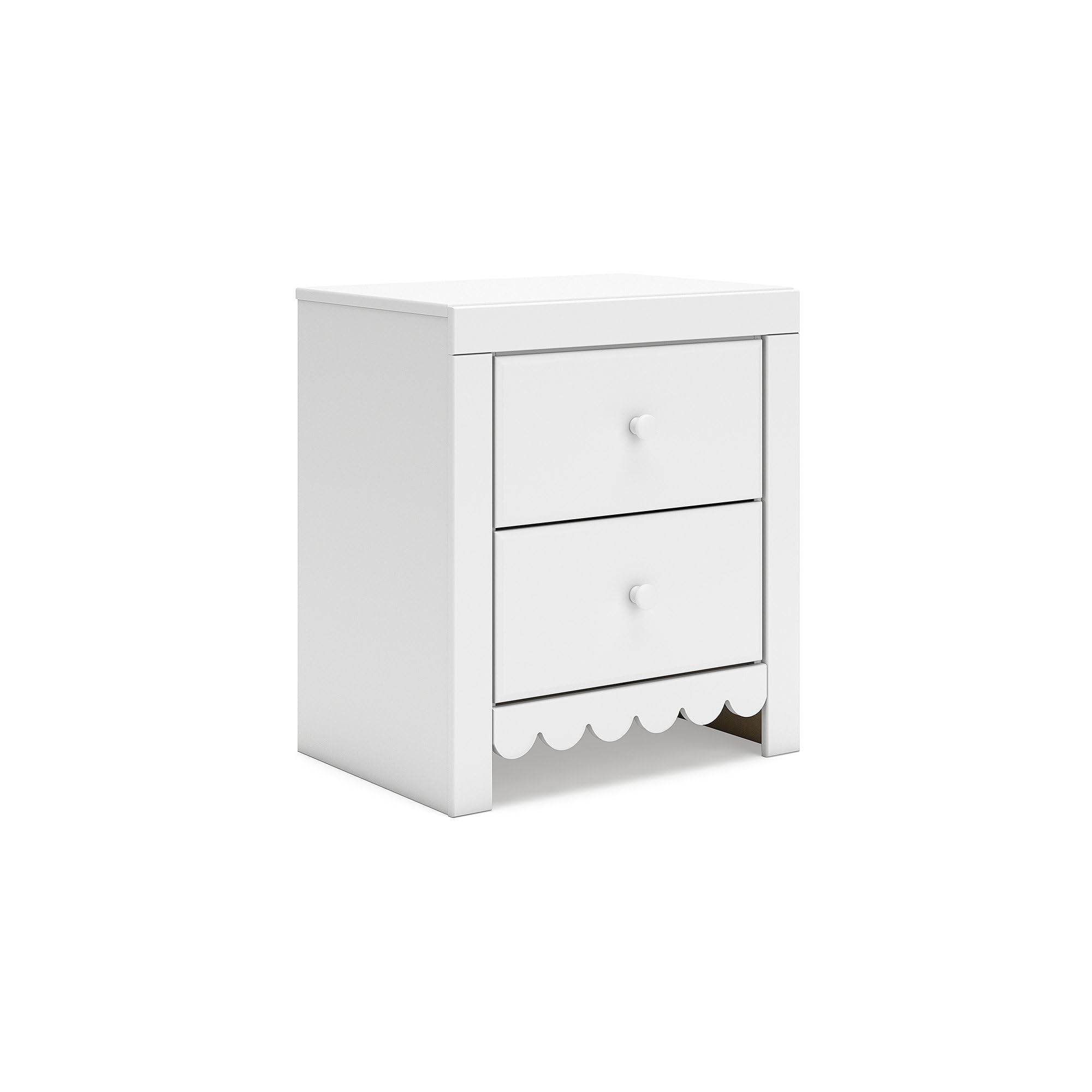 Signature Design by Ashley Mollviney Minimalist 2 Drawer Nightstand with USB Ports, 24.25" Tall, ... | Amazon (US)