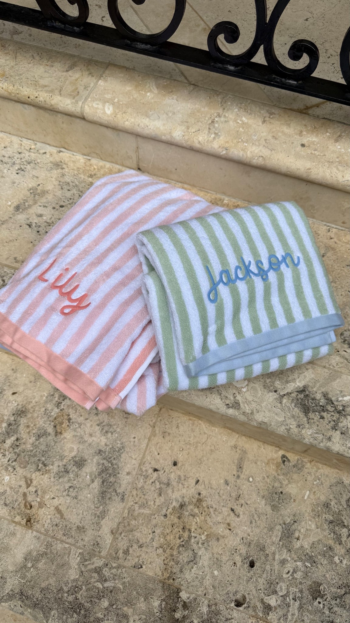 Another great Summer find! Love the embroidery on these kids beach towels! So fun and personal! 🥰 

#LTKBaby #LTKKids #LTKFamily