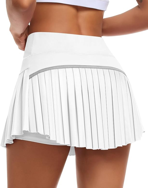 JoyGirl Womens Pleated Tennis Skirt with Shorts High Waisted Golf Skort Mini Skirt Workout Skirt ... | Amazon (US)