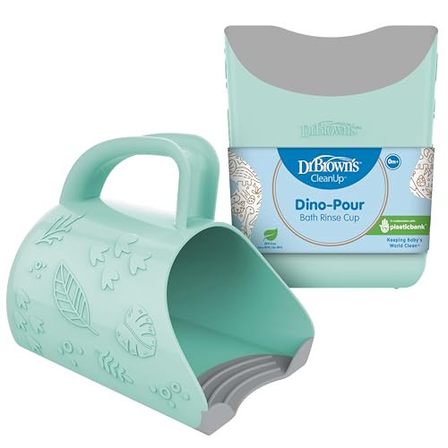 Dr. Brown's CleanUp Dino-Pour Baby Bath Rinse Cup, Tear-Free Rinsing for Babies and Toddlers, BPA Free | Amazon (US)